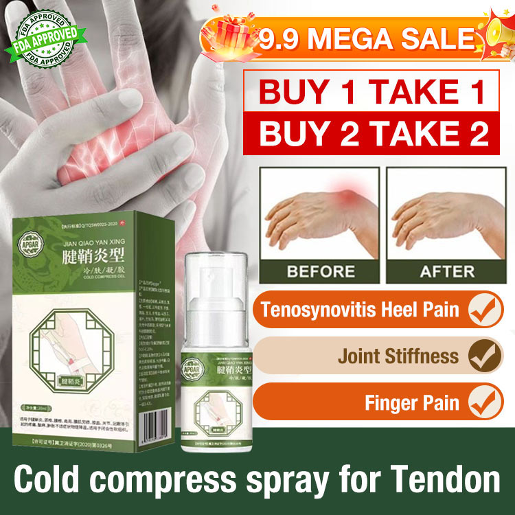9.9 Mega Sale Buy 1 Take 1 and save 59p for buy 2 take 2 - Tenosynovitis Heel Pain Spray - Perfect for Tenosynovitis/Finger tingling/Joint pain/Muscle ache